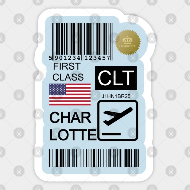 Charlotte United States travel ticket Sticker by Travellers